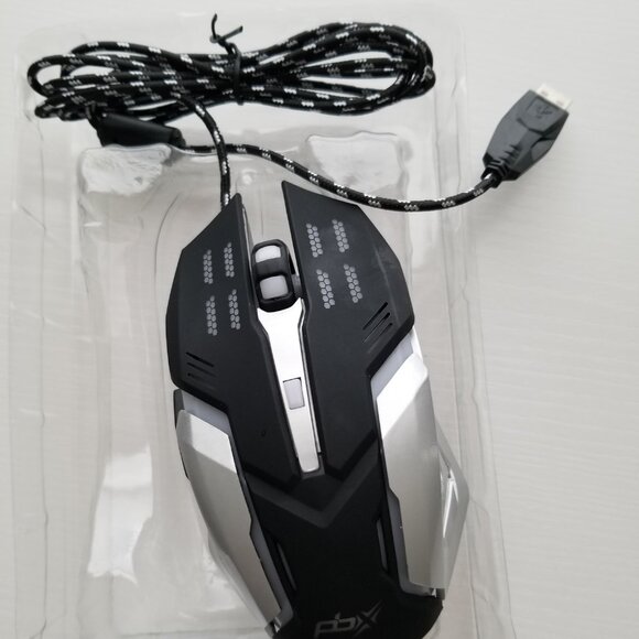 LOT 3 Gladiator‎ Wired Precision Gaming Mouse LED Backlight Geared Up 6 Buttons! - Picture 3 of 9